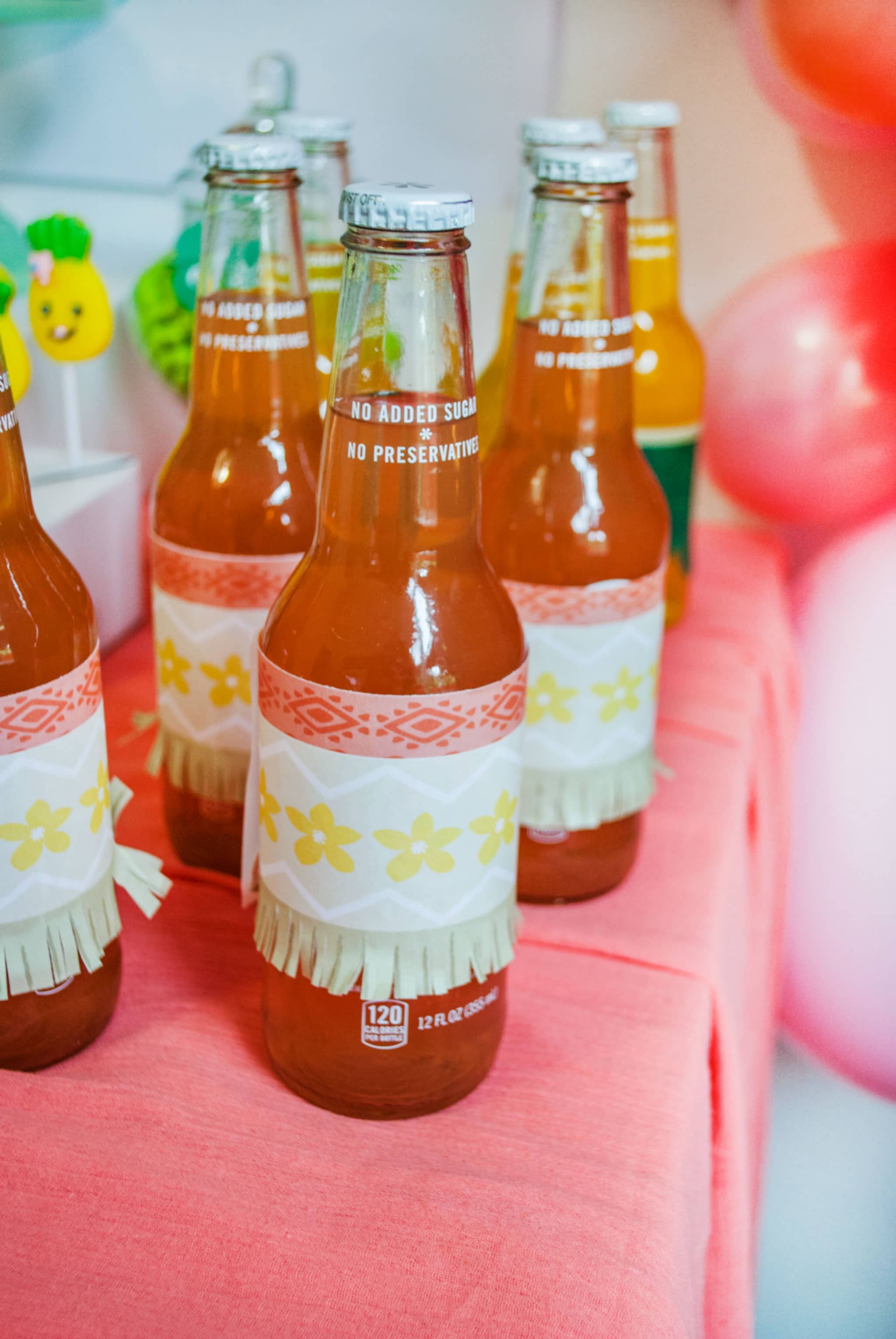Drinks with Grass Skirts Moana Birthday Party Ideas - Project Nursery