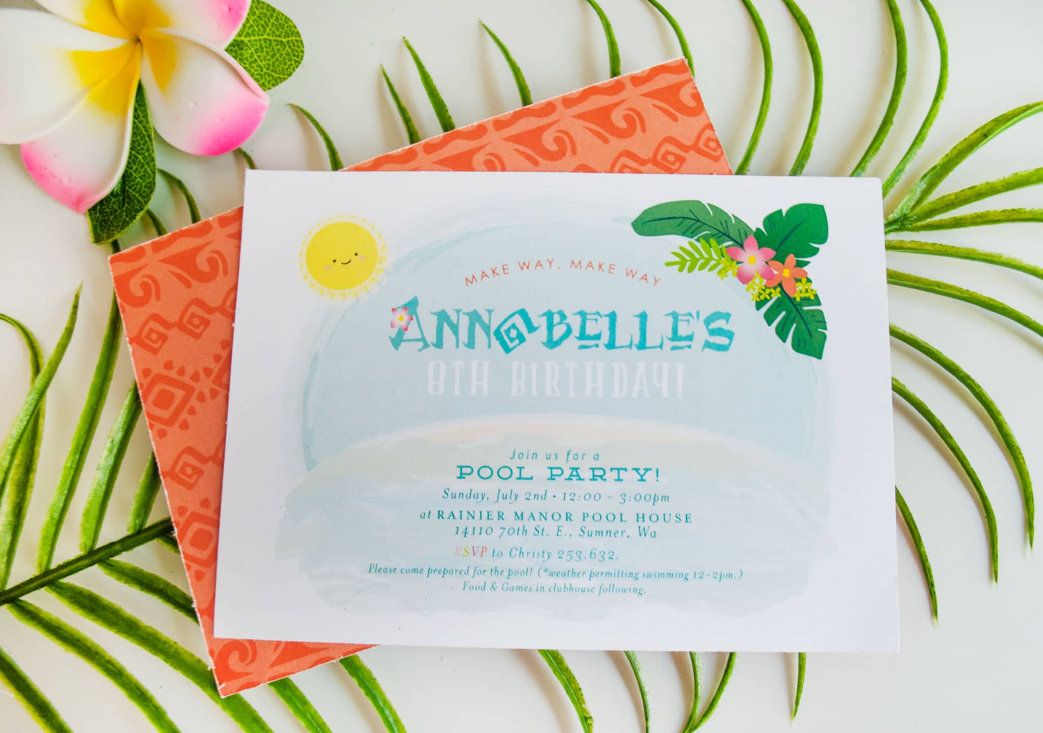 Moana Birthday Party Printable Invitation Moana Birthday Party Printable Invitation